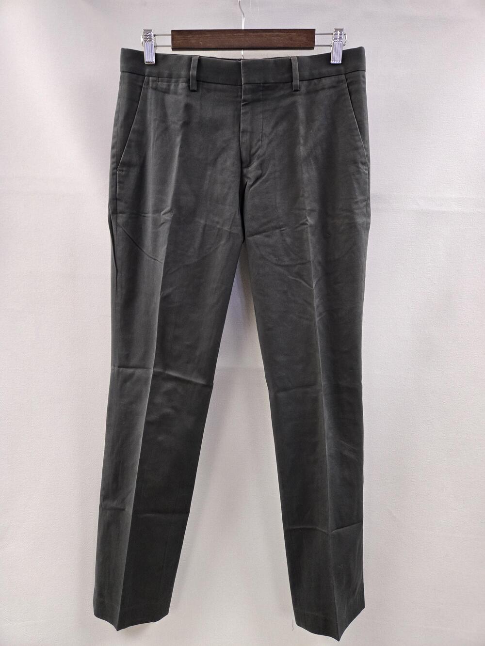 Express Photographer Pants Mens 38x30 Gray Dress Chino Slim Fit Flat Front